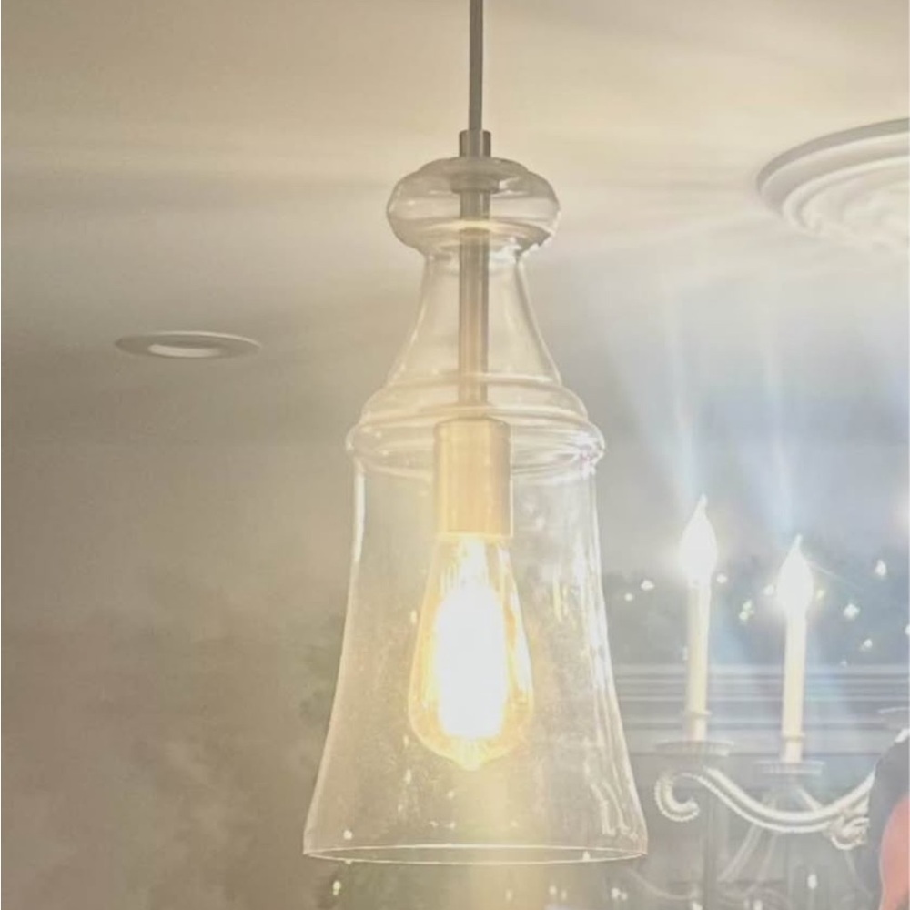 Elegant Clear Glass Pendant Lights - Visual Comfort Studio Collection
